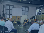 Impressionen der "Fish Bowl" beim Open Space in der Zinkfabrik in Oberhausen