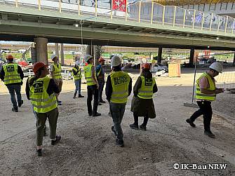 Baustellenbesichtigung Leverkusener Rheinbrücke