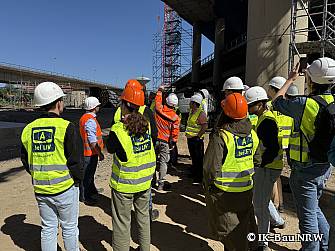 Baustellenbesichtigung Leverkusener Rheinbrücke