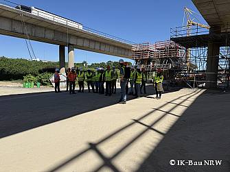 Baustellenbesichtigung Leverkusener Rheinbrücke