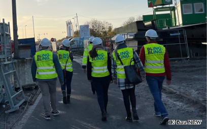 IK-Bau lädt START.INGs und junge Mitglieder zu Baustellenbesichtigung und Pizza-Connection ein