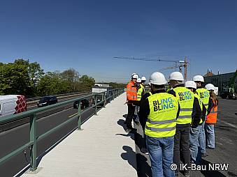 Baustellenbesichtigung am Kreuz Kaiserberg