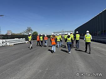 Baustellenbesichtigung am Kreuz Kaiserberg
